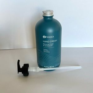 PANGEA  Moroccan Cedar & Sandalwood Hand Cream 15.6 oz New GLASS BOTTLE